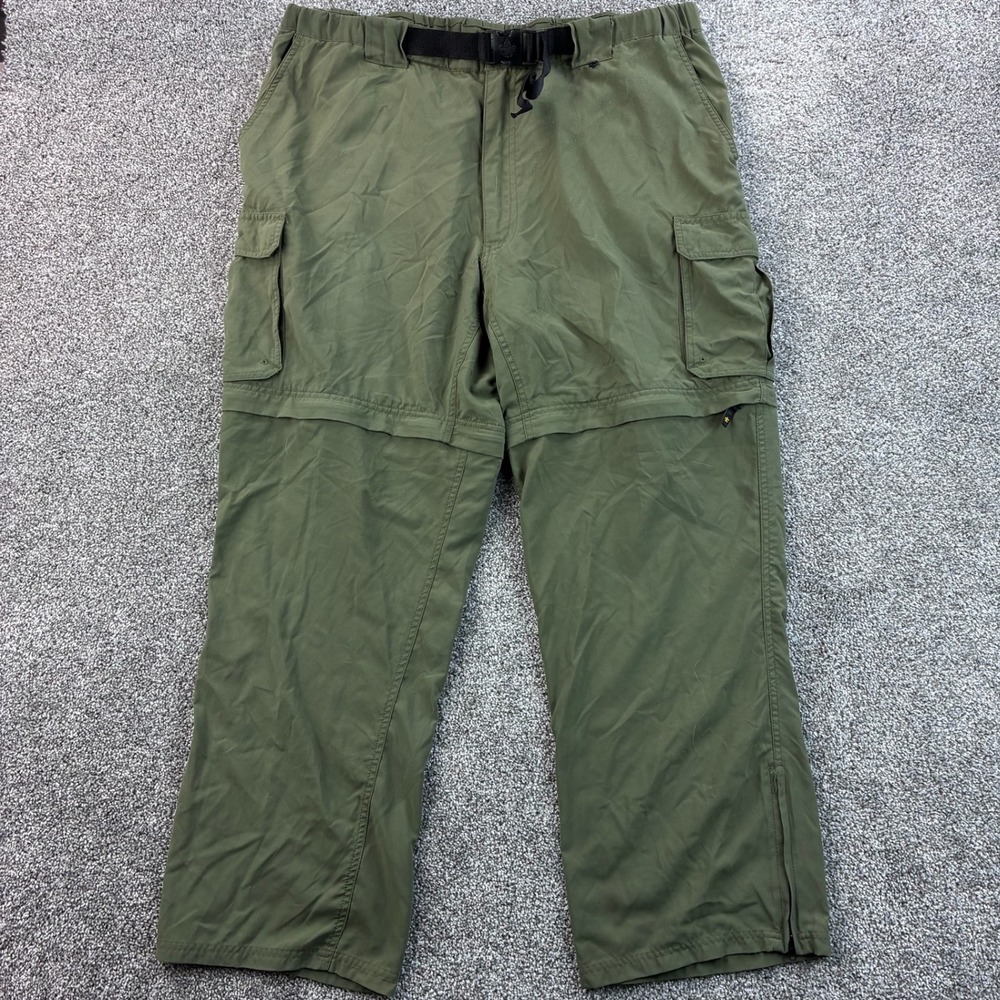 Boy Scouts Switch Back Convertible Pants Mens XL Green Relaxed BSA Uniform